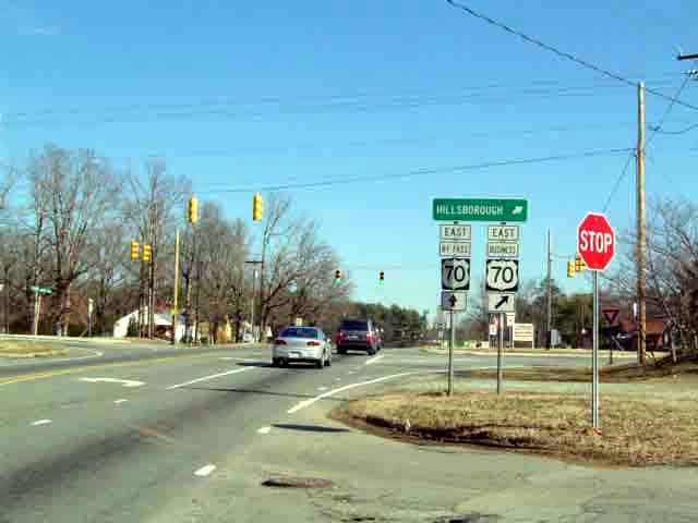 Bus US 70 - Hillsborough - West