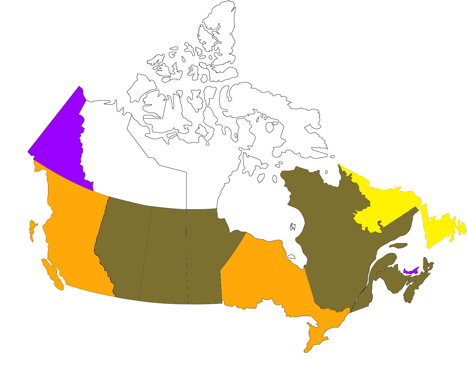 Canada Counties Percent